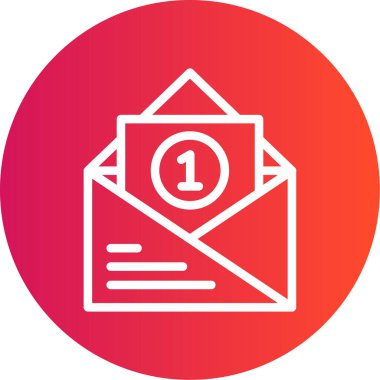 e- posta simgesi, vektör illüstrasyonu