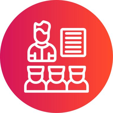 Bir insan simgesinin vektör illüstrasyonu