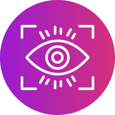 Göz simgesinin vektör illüstrasyonu