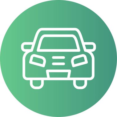 araba vektör simgesi modern basit illüstrasyon