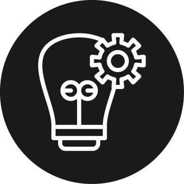 light bulb vector glyph icon design