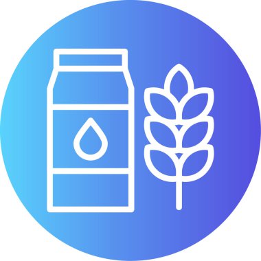 Bir bitki simgesinin vektör illüstrasyonu