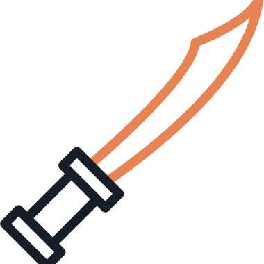 Bıçak. Web simgesi basit illüstrasyon