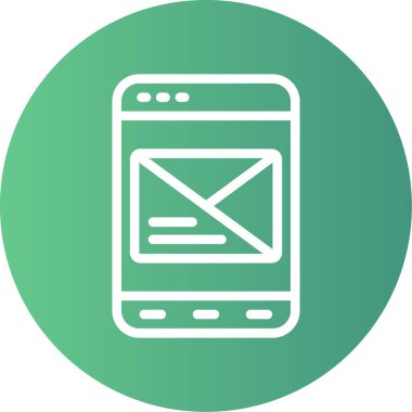 e- posta ileti vektörü simgesi