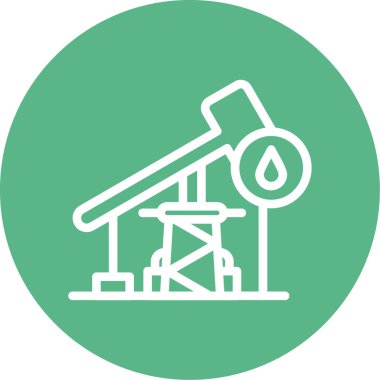 Yağ pompası. simge basit illüstrasyon