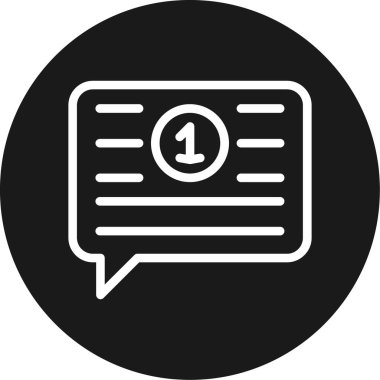 ileti ikonu vektör illüstrasyonu