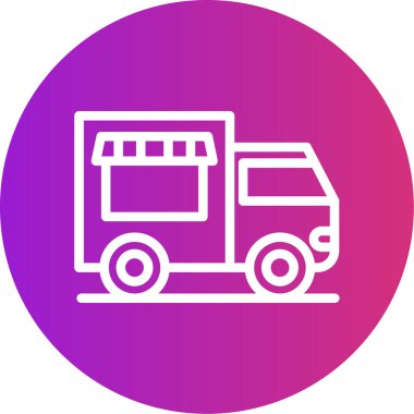 Vektör van web simgesi