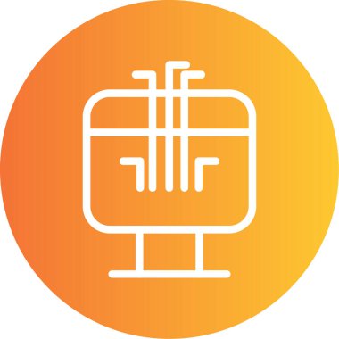 vektör lcd simgesi illüstrasyonu