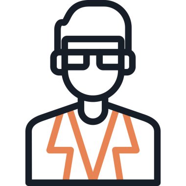 Mühendis. Web simgesi basit tasarım