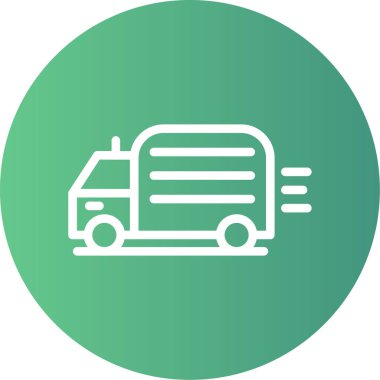 kamyon vektör simgesi modern basit vektör illüstrasyonu