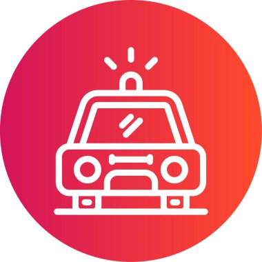 - Araba. Web simgesi basit illüstrasyon