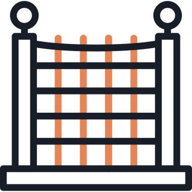 Çit. Web simgesi basit illüstrasyon