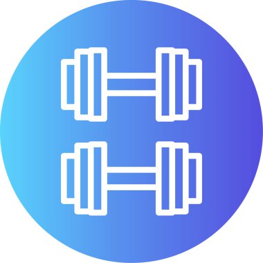 Dambıl simgesinin vektör illüstrasyonu