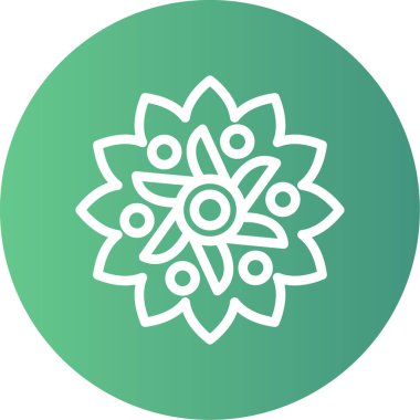 eşsiz süs çizgisi vektör simgesi