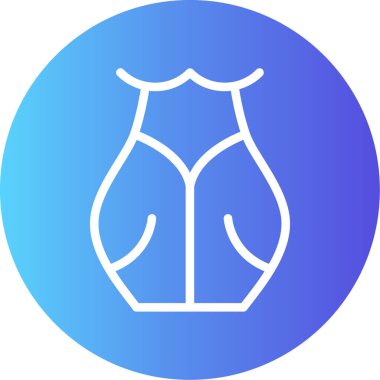 Benzersiz elbise vektör simgesi