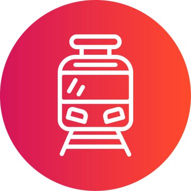 Vektör tren simgesi illüstrasyonu