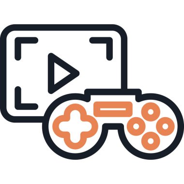 oyun konsolu joystick simgesi - taslak biçimi