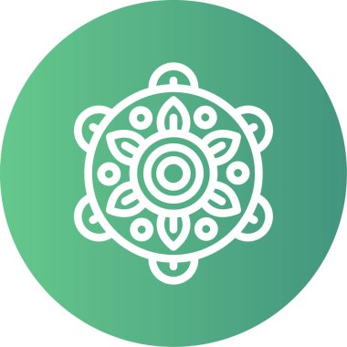 çiçek simgesi vektör illüstrasyonu