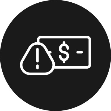 Dolar sembollü dolar işareti, vektör illüstrasyonu