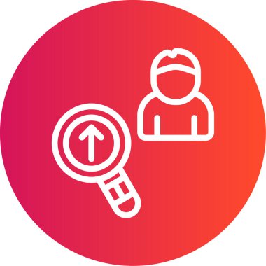 Büyüteçin vektör illüstrasyonu