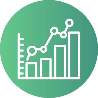 grafik ikonu vektör illüstrasyonu