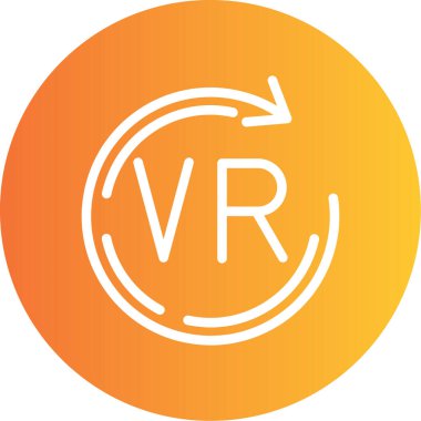 Vr. Web simgesi basit illüstrasyon