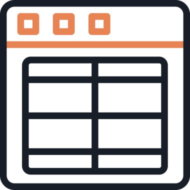 Takvim simgesi vektör illüstrasyonu