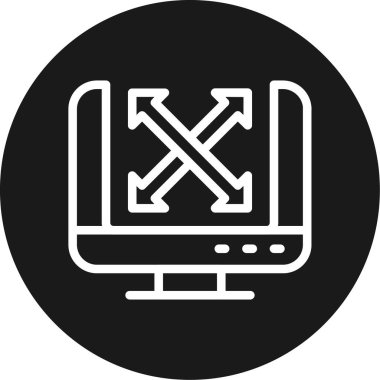 Seo simgesinin vektör illüstrasyonu