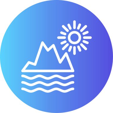 güzel hava vektör çizgisi simgesi