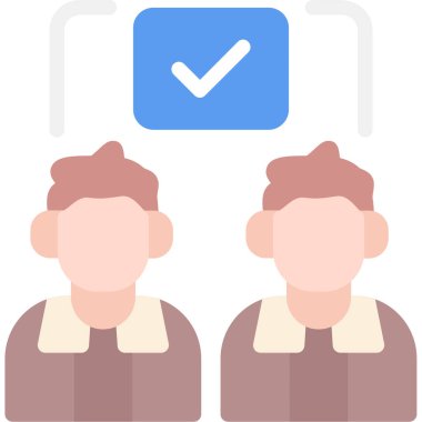 Bir grup insanın vektör çizimi