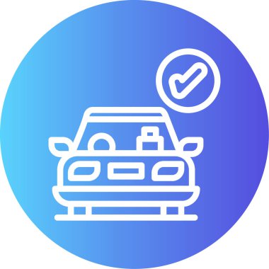 araba simgesi vektör illüstrasyonu