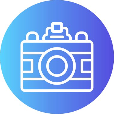 kamera simgesi vektör illüstrasyonu