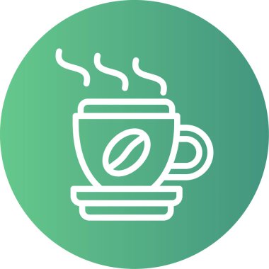 Çay. Web simgesi basit illüstrasyon