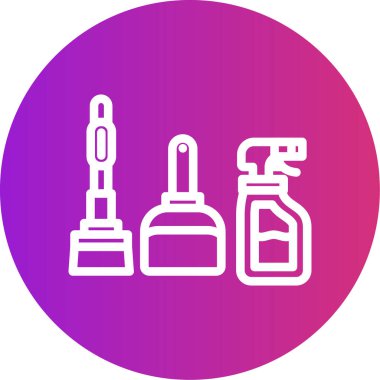 Güzellik ve moda simgelerinin vektör çizimi