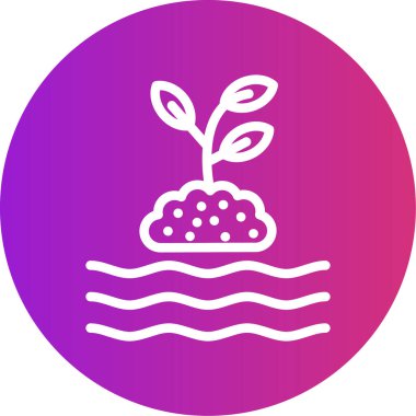 Modern çiftlik simgesinin vektör illüstrasyonu