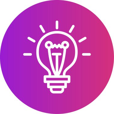 ampul simgesi vektör illüstrasyonu