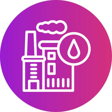 vektör yağ istasyonu simgesi