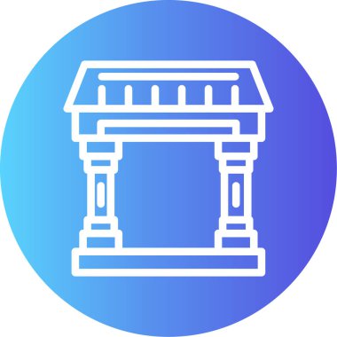 sütun simgesinin vektör çizimi