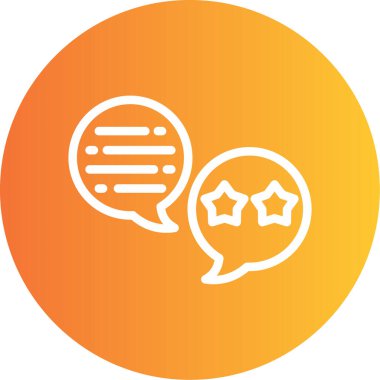 Sohbet simgesinin vektör illüstrasyonu