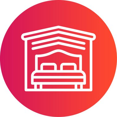 Benzersiz otel vektör simgesi