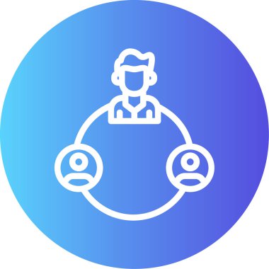 İnsan simgesinin vektör illüstrasyonu