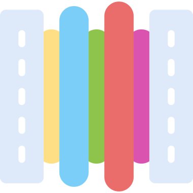 Kitaplar. Web simgesi tasarımı illüstrasyonu