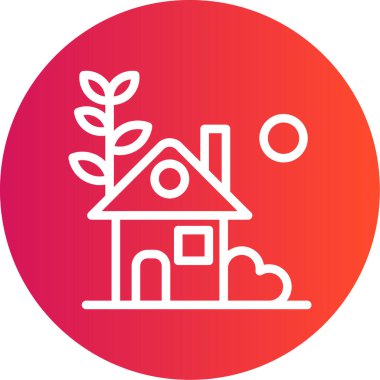 Vektör evi ico, vektör illüstrasyonu