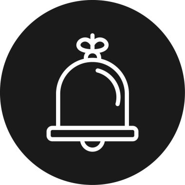 Çan simgesinin vektör illüstrasyonu