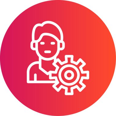 avatar. Web simgesi basit illüstrasyon