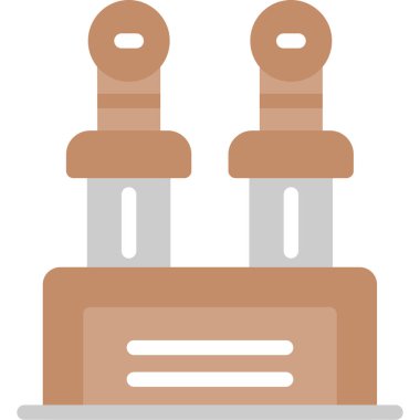 Fabrika fabrikası vektör simgesi