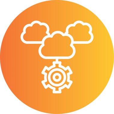 vektör bulut bilgi işlem simgesi