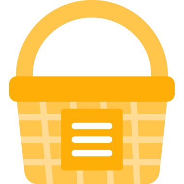 Sepet. Web simgesi basit illüstrasyon