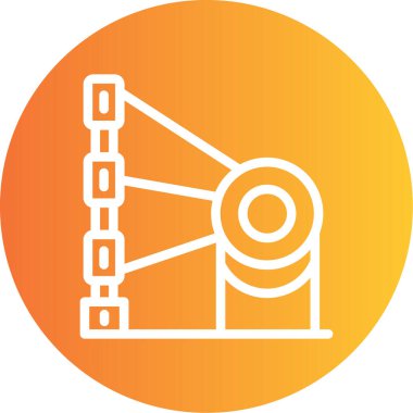 vektör yağ kulesi simgesi