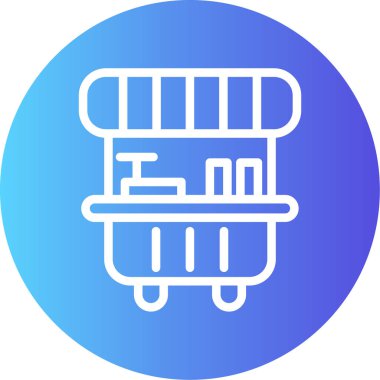 Sepet sepeti simgesi doldurulmuş taslak biçiminde